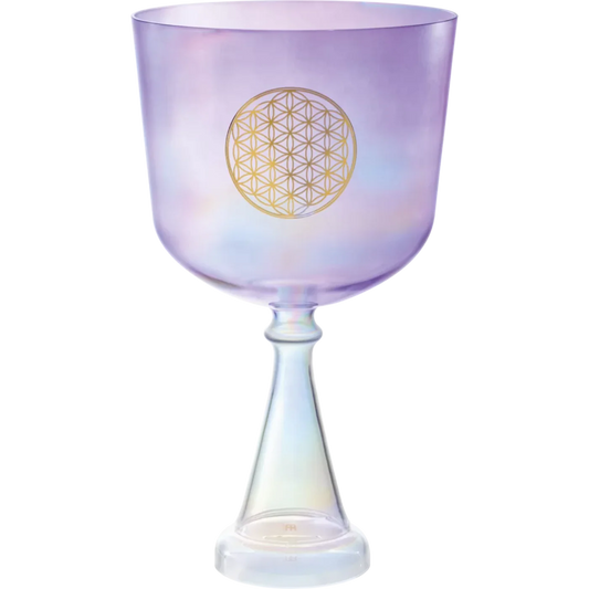 8" Purple Flower of Life Singing Chalice