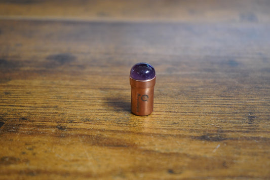 15mm Copper Gem Foot with Amythyst