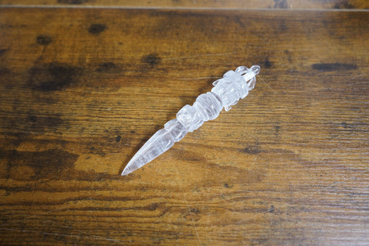 Himalayan Quartz Phurpa 6 inch 90gr #5