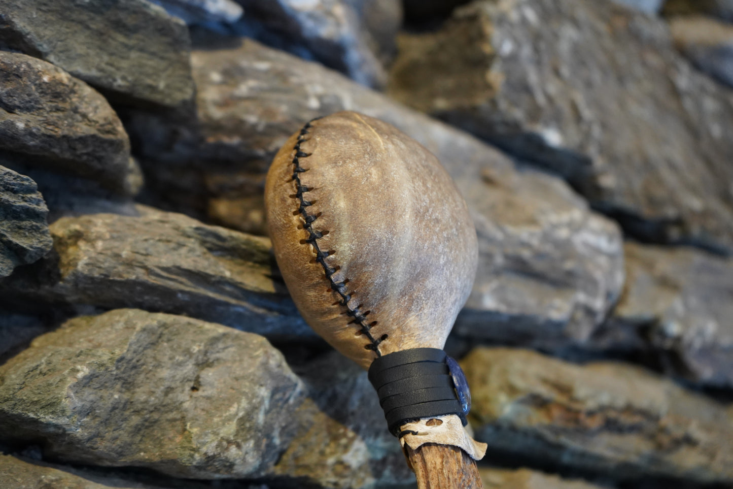 "The Pale Rider" 3-Point Antler Rattle 14"