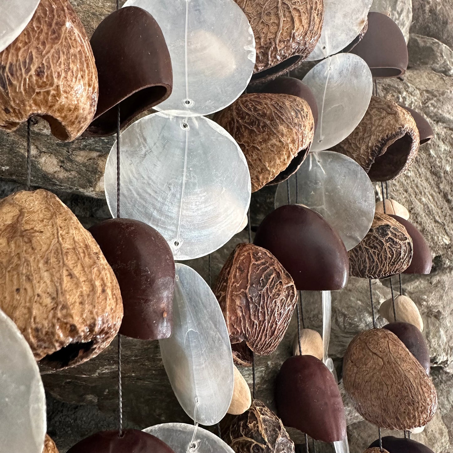 Mixed Seed Rattle with Pangi, Kenari, Bendo, and Flat Shells