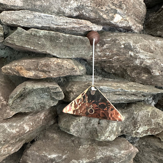 Uranus Polished Bronze Trigon by Martin Bläse with Mallet