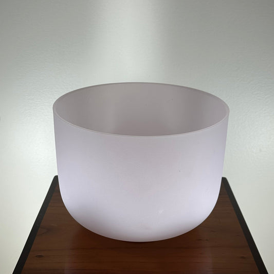 Rose Quartz Crystal Singing Bowl 8" and 10"