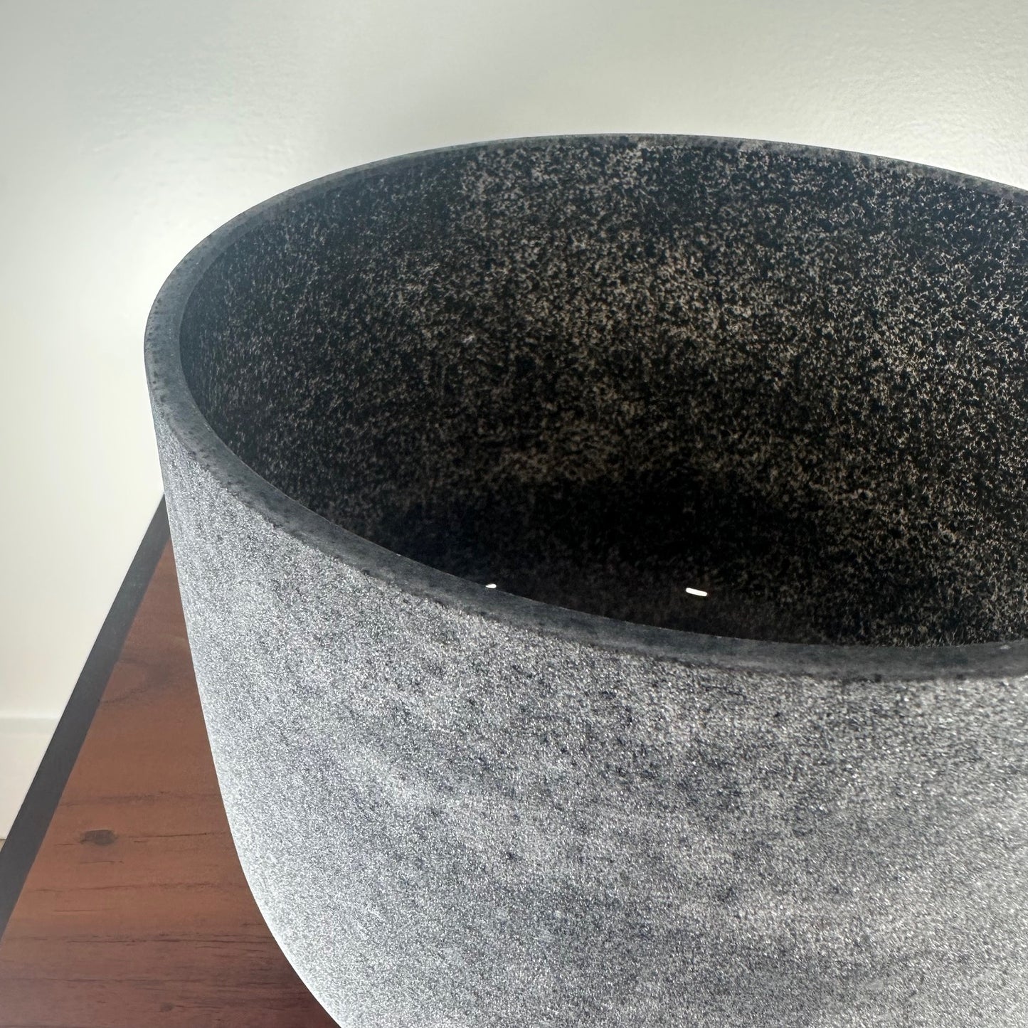 8" Obsidian Crystal Singing Bowl C5 432 Hz