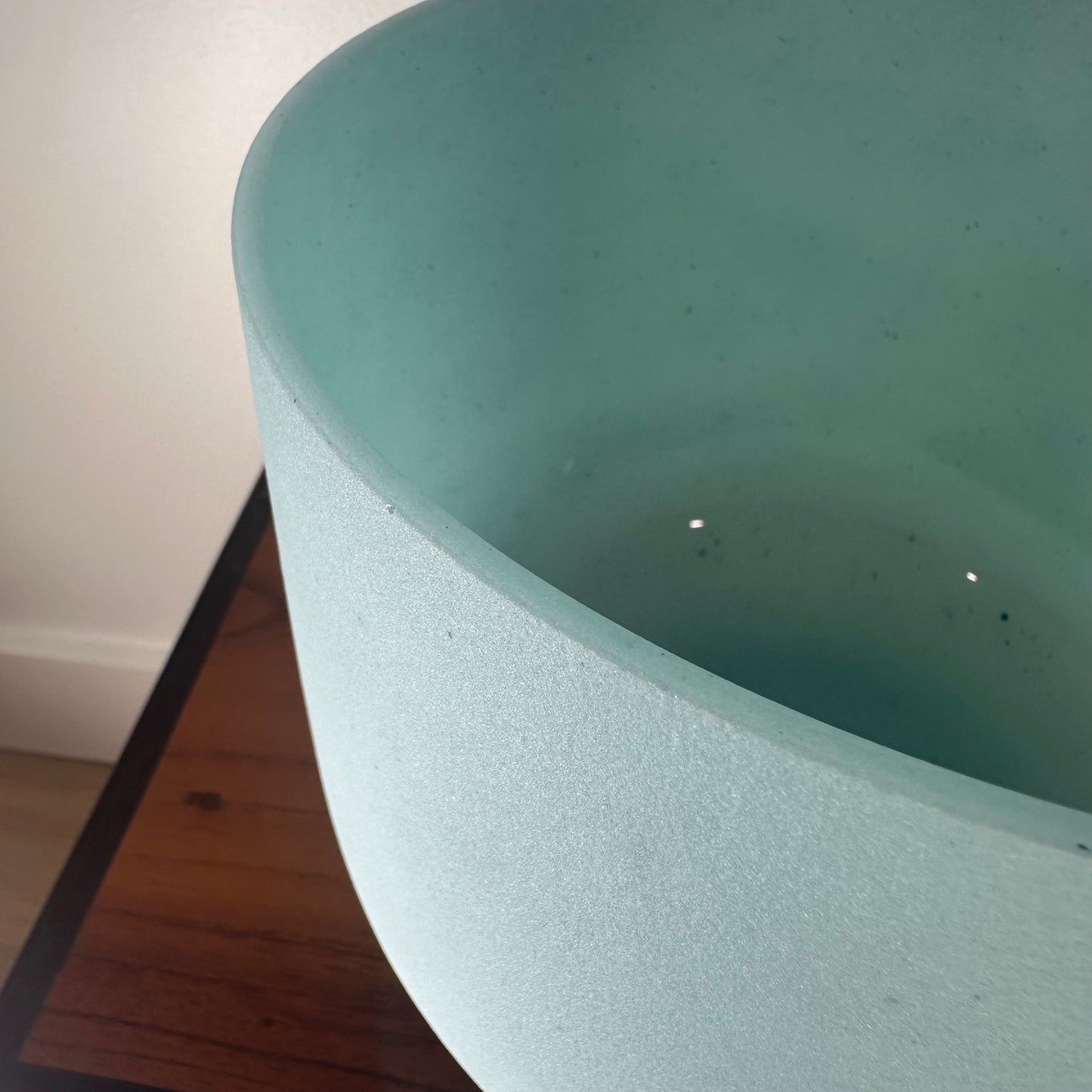 Amazonite Alchemy Crystal Singing Bowl 8" F#