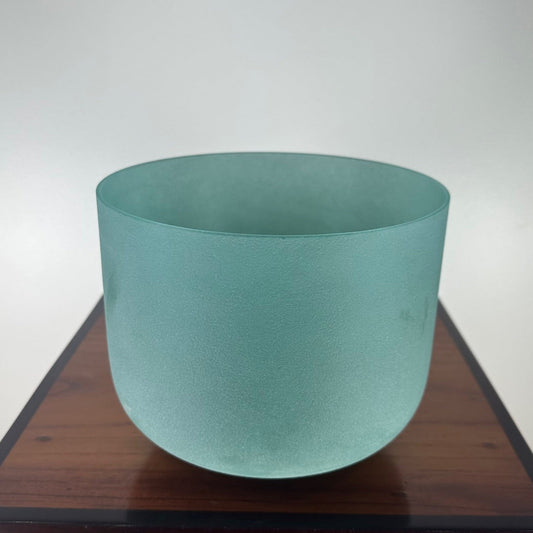 Green Flourite Crystal Singing Bowl 8" D