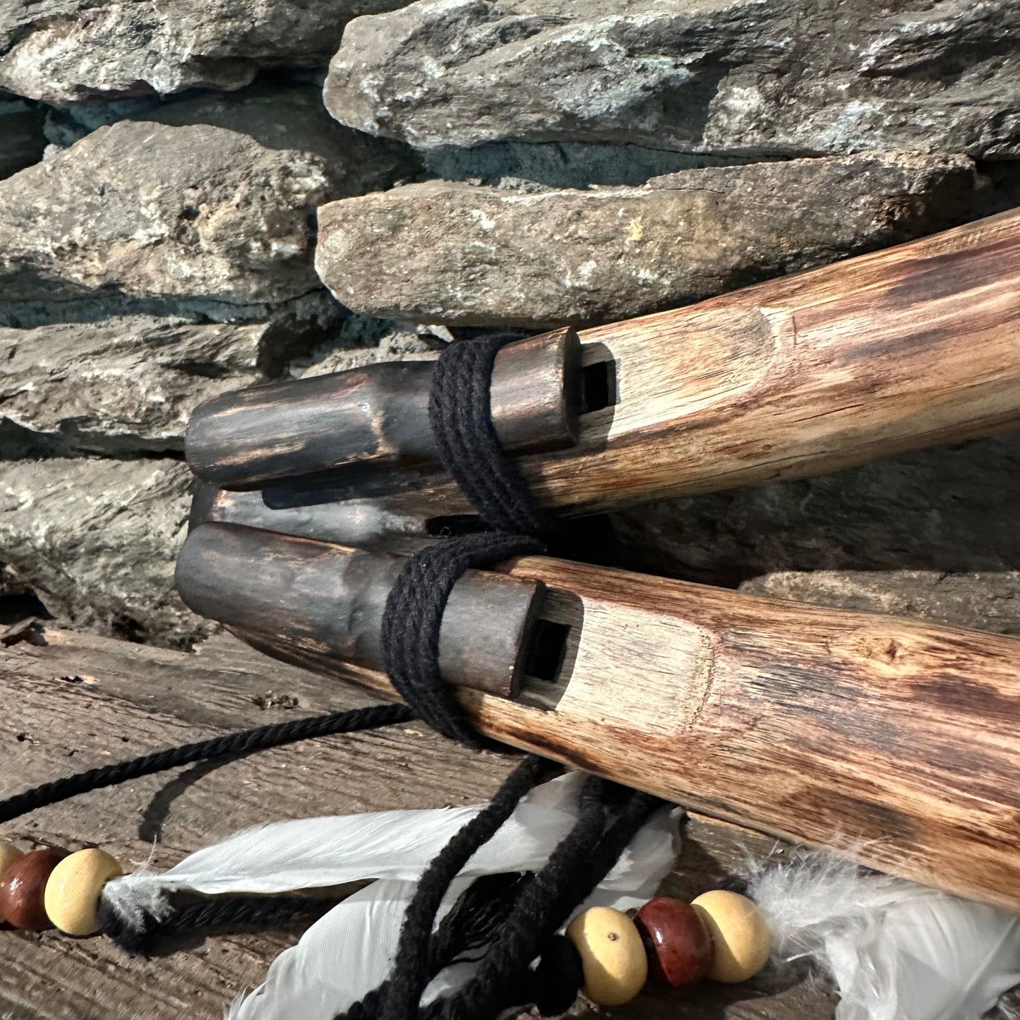 E-B Mayan Scale Double Harmony Forest Flute 23.75" 432Hz