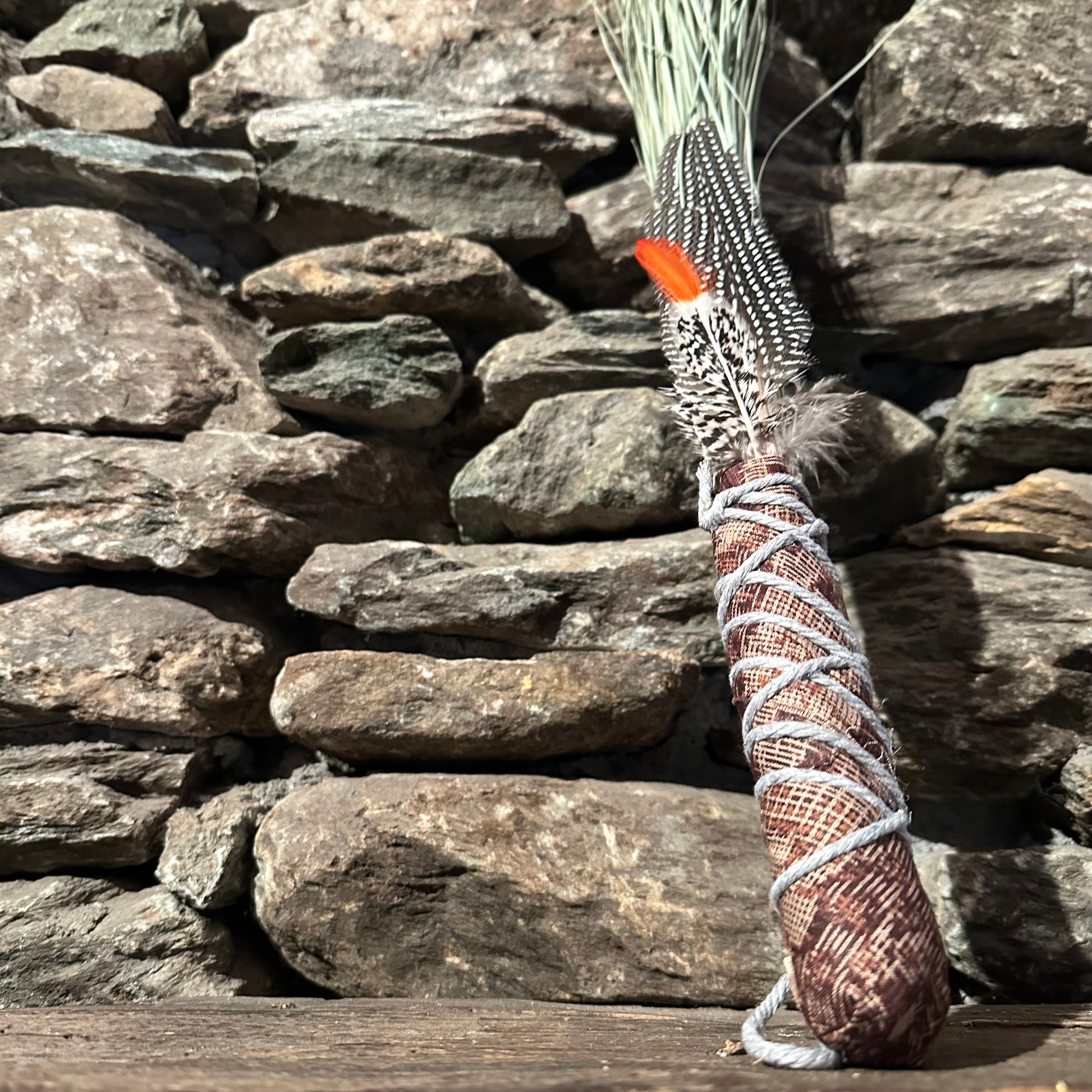 Beargrass Chakapa 22" Brown Fabric with Grey Cord