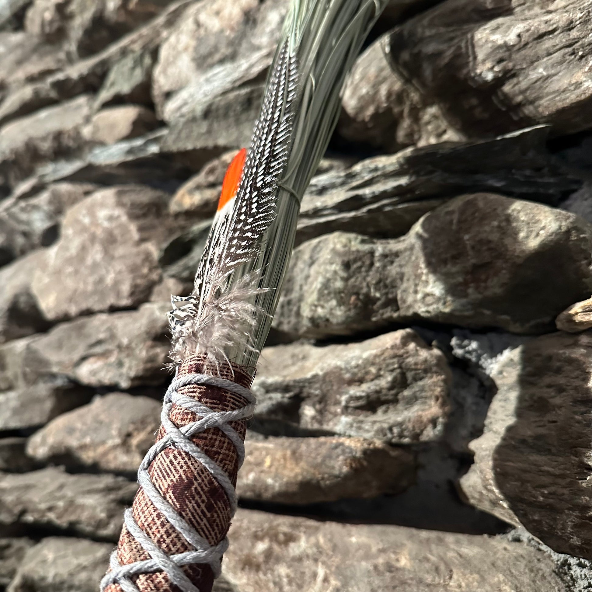 Beargrass Chakapa 22" Brown Fabric with Grey Cord