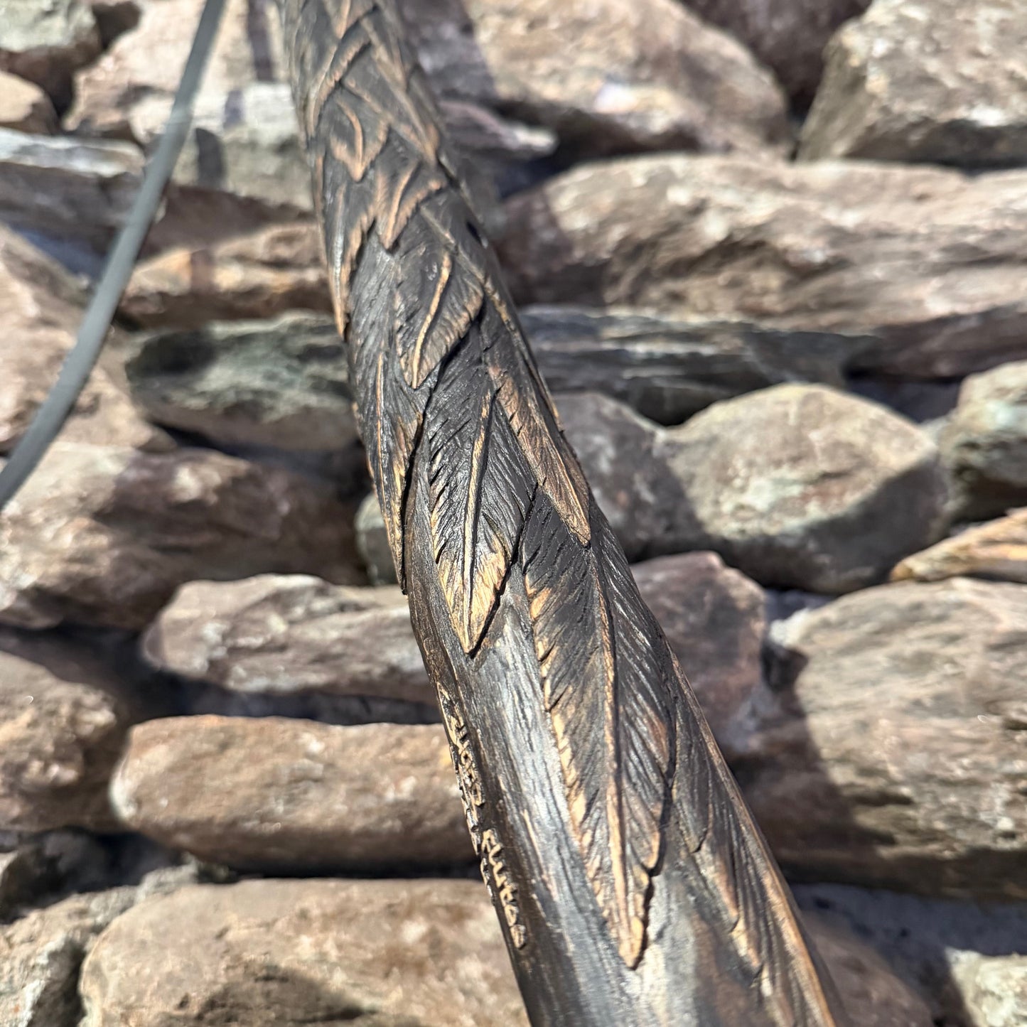 Craved Eagle Flute Teak Wood 432Hz 28"