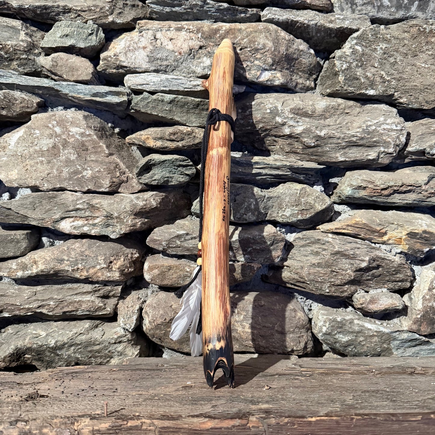 C-Arabic Scale 432Hz 18" Teak Wood Forest Flute