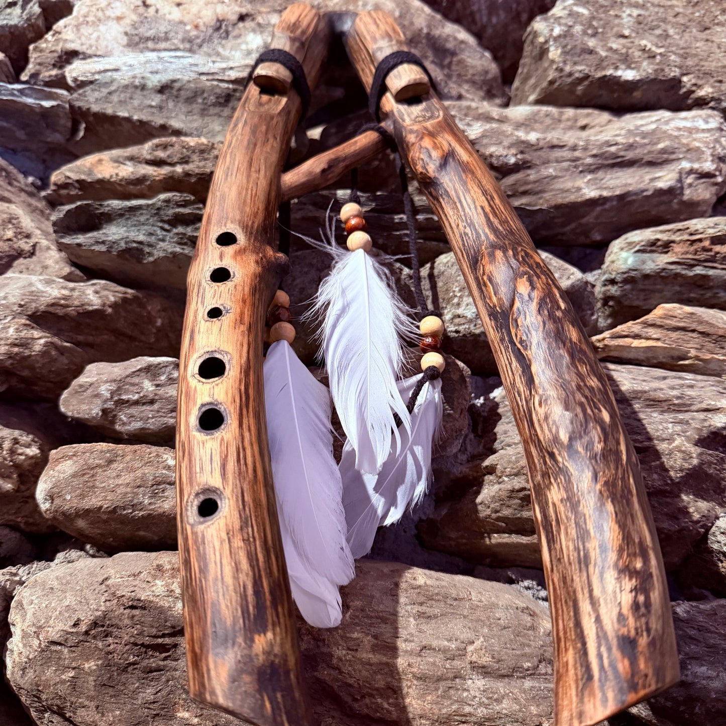 B-Locrian Mode Drone Forest Flute 432Hz Teak Wood
