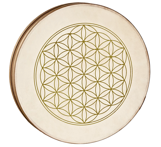 Mienl 16" Flower of Life Ocean Drum