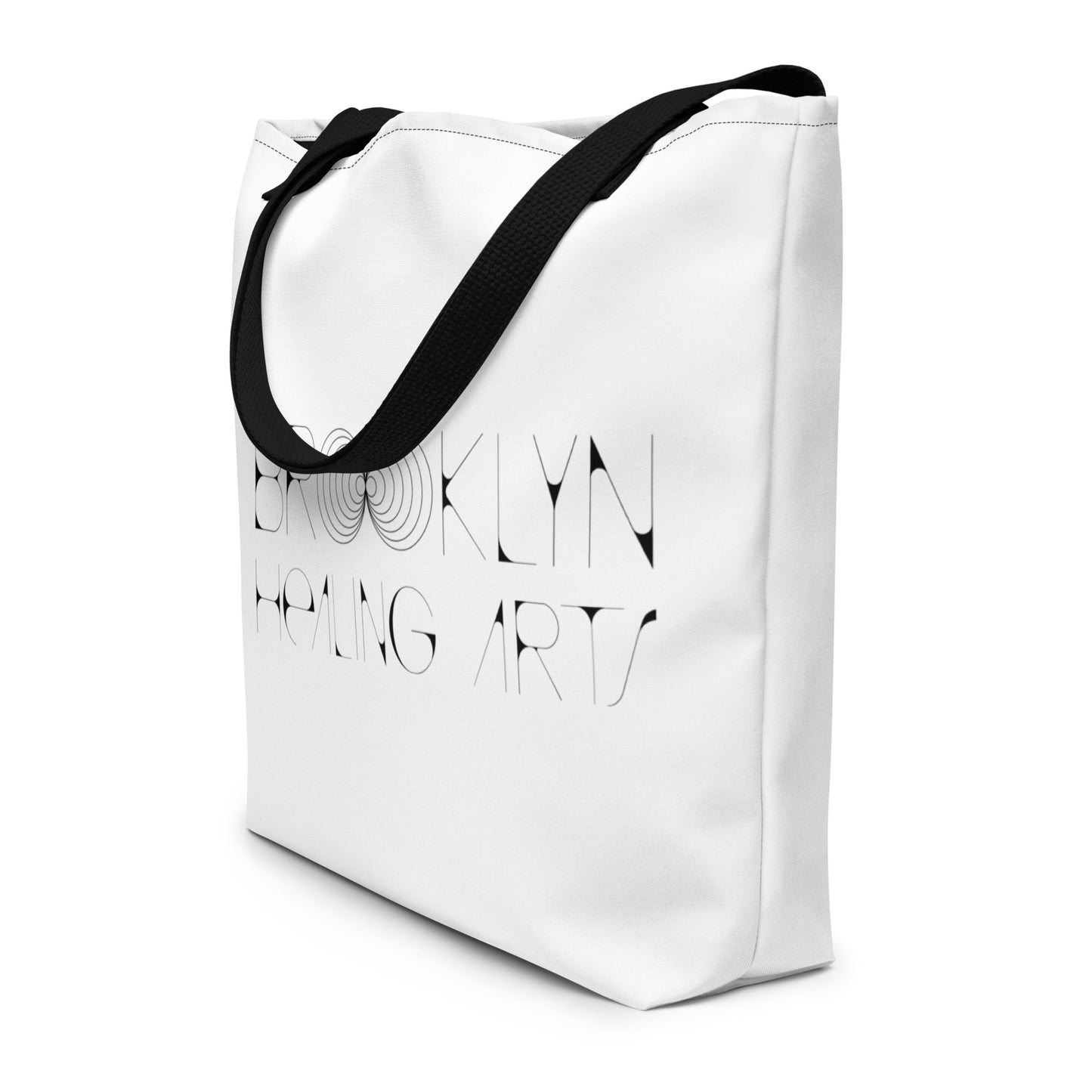 All-Over Print Large Tote Bag Black