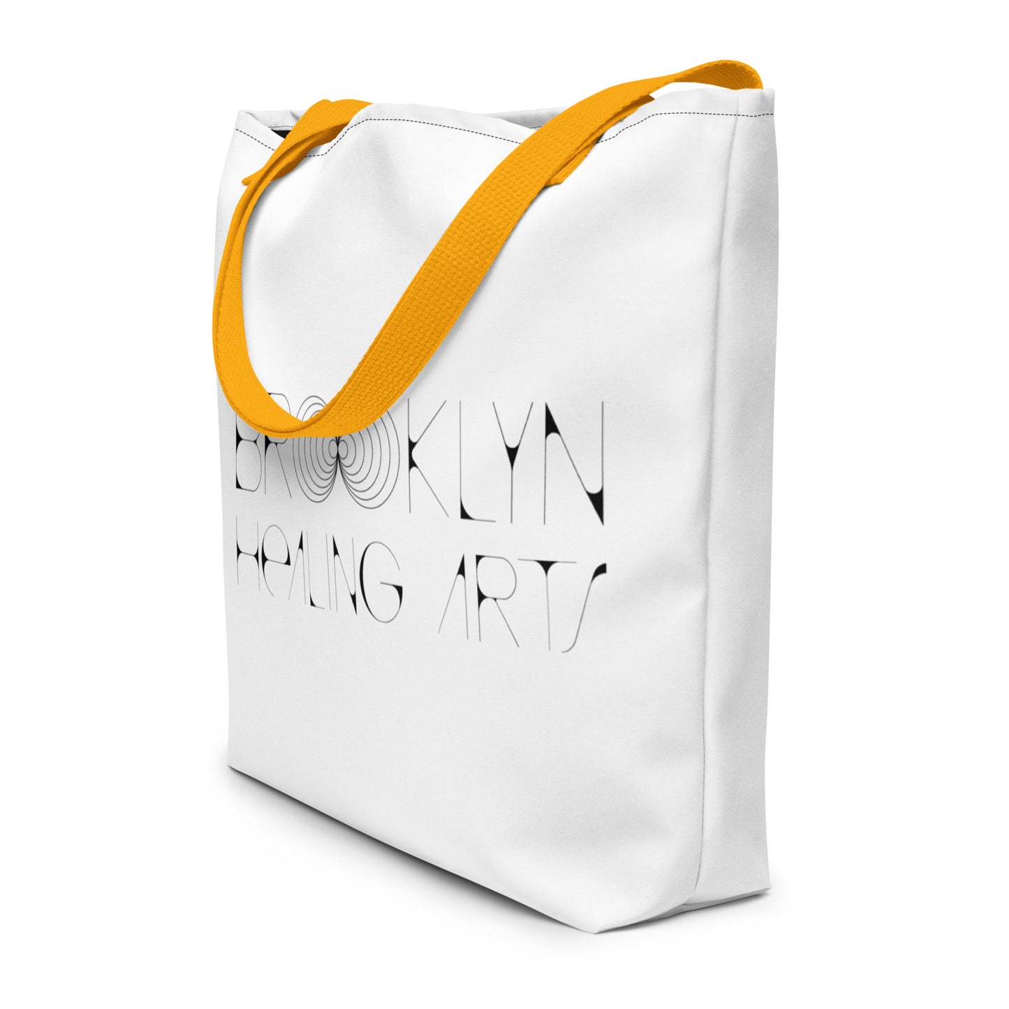 All-Over Print Large Tote Bag Yellow
