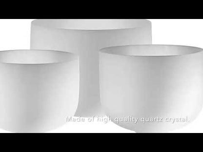Meinl Sonic Energy 3-Piece Crystal Singing Bowl Set, 432 Hz