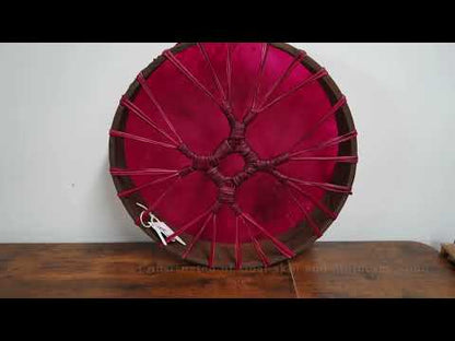 "Dancing Wind & Beating Heart" 16" Hand Drum with Beater