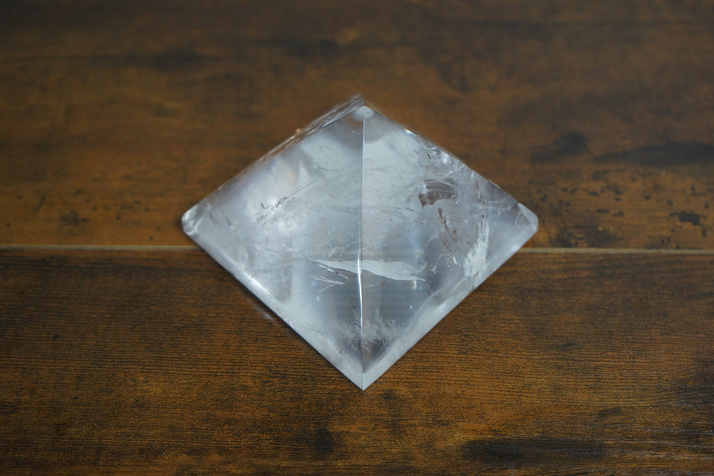 Himalayan Quartz Solid Pyramid 830 Grams 4 inch Base, 3 inch Height