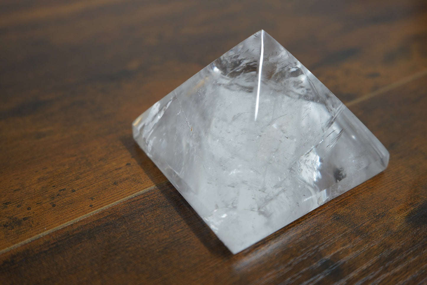 Himalayan Quartz Solid Pyramid 830 Grams 4 inch Base, 3 inch Height