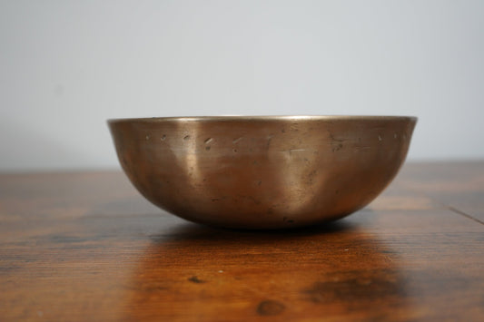 Antique Manipuri Singing Bowl 8" D3 100+ Years Old