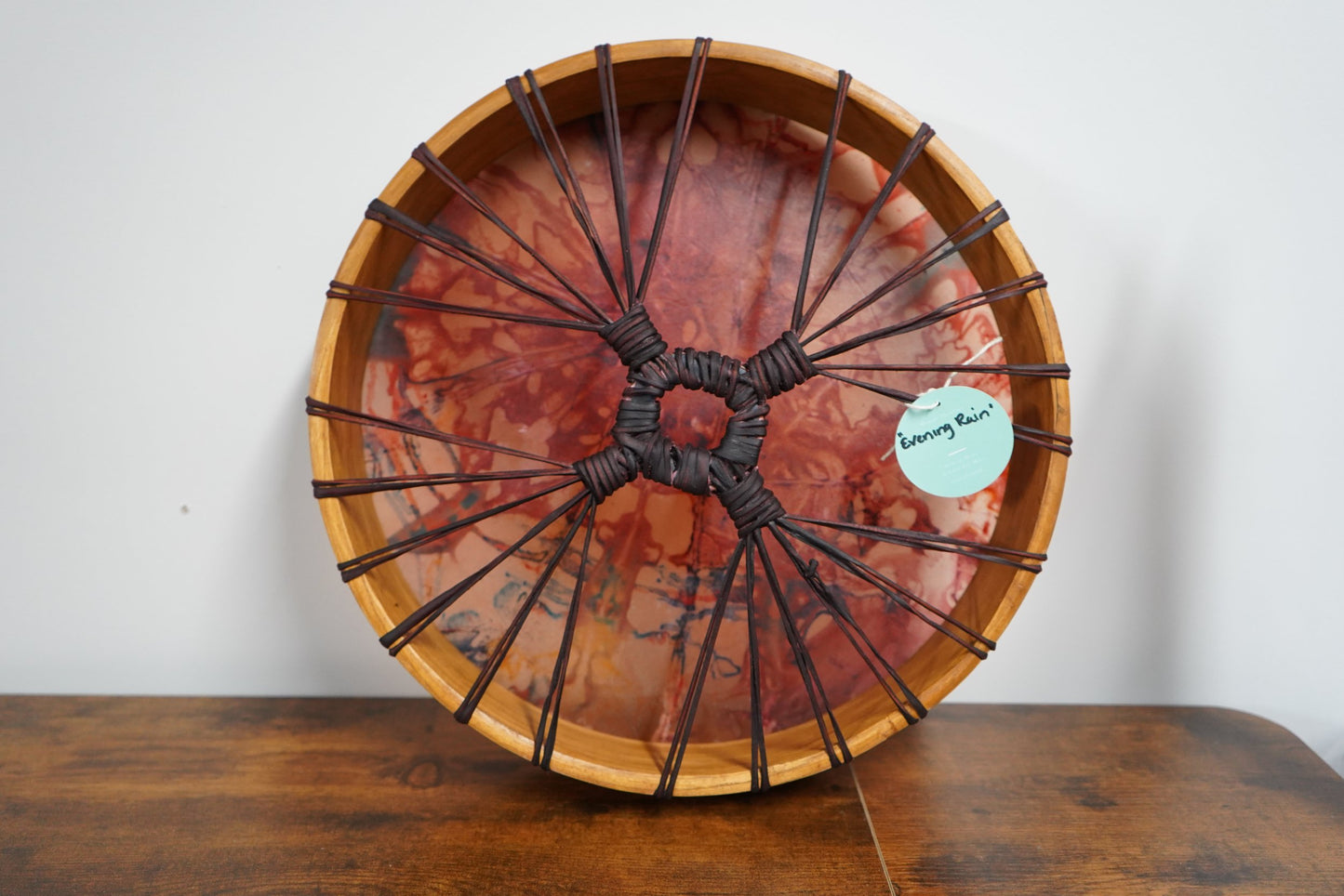 "Evening Rain" 16" Hand Drum with Beater