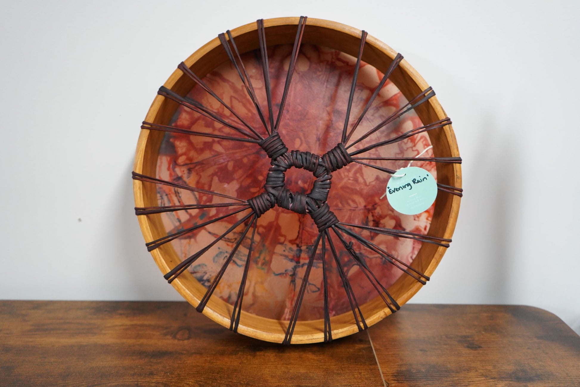 "Evening Rain" 16" Hand Drum with Beater
