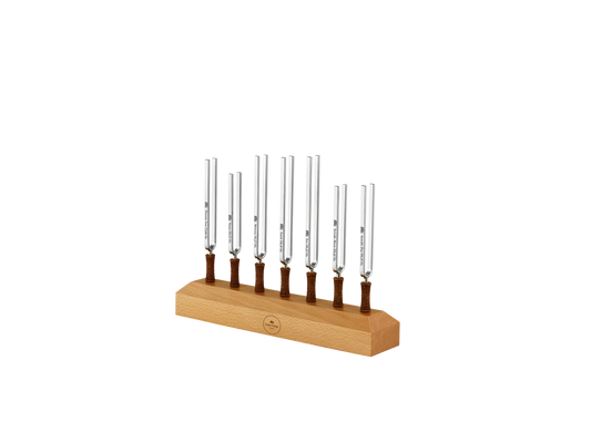 Meinl (7) Fork Chakra Set with Wooden Beech Base