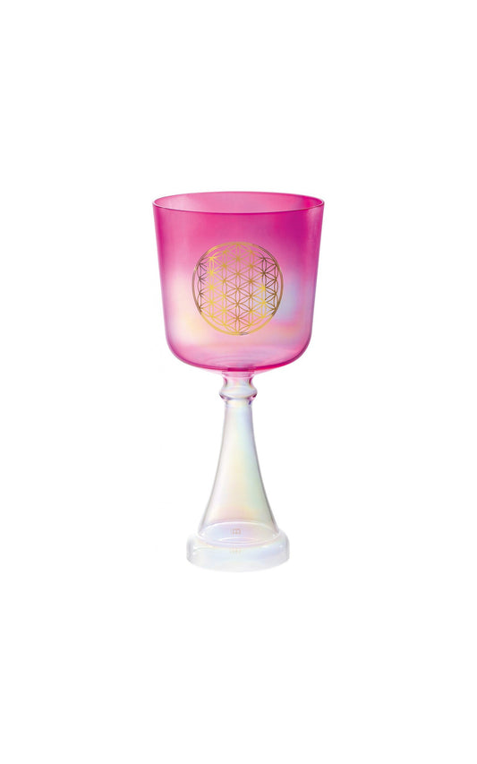 Meinl Pink Singing Crystal Chalice, 6", F Note, Heart Chakra, 440htz