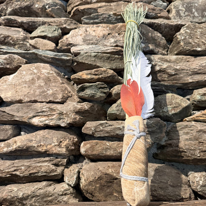 Bear Grass Chakapa 19" Tan with Grey Cord