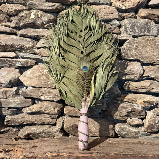 Commodore Palm Chakapa 25" Lavender with Multi-Colored Cord Chakapa