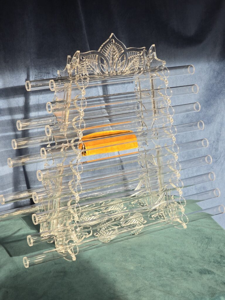 Double Chromatic Compact Crystal Harp 15 Notes