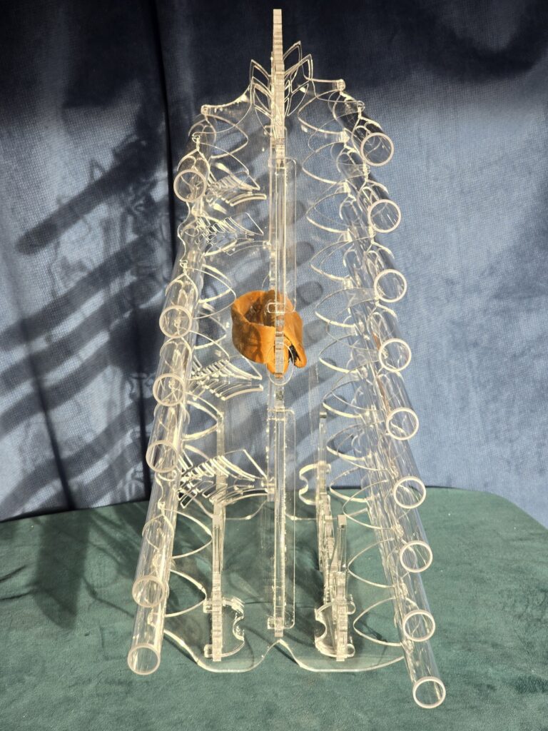 Double Chromatic Compact Crystal Harp 15 Notes