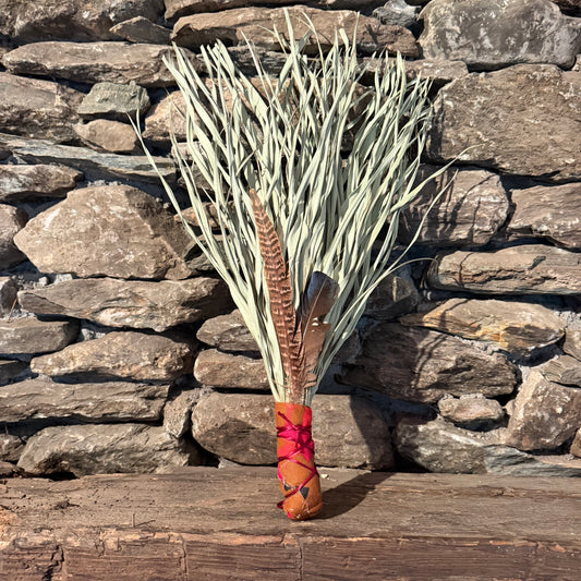 Fan Palm Chakapa 20" Multi-Colored with Red Cord Chakapa