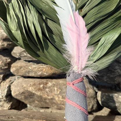 Commodore Palm Chakapa 25" Grey with Mauve Cord Chakapa