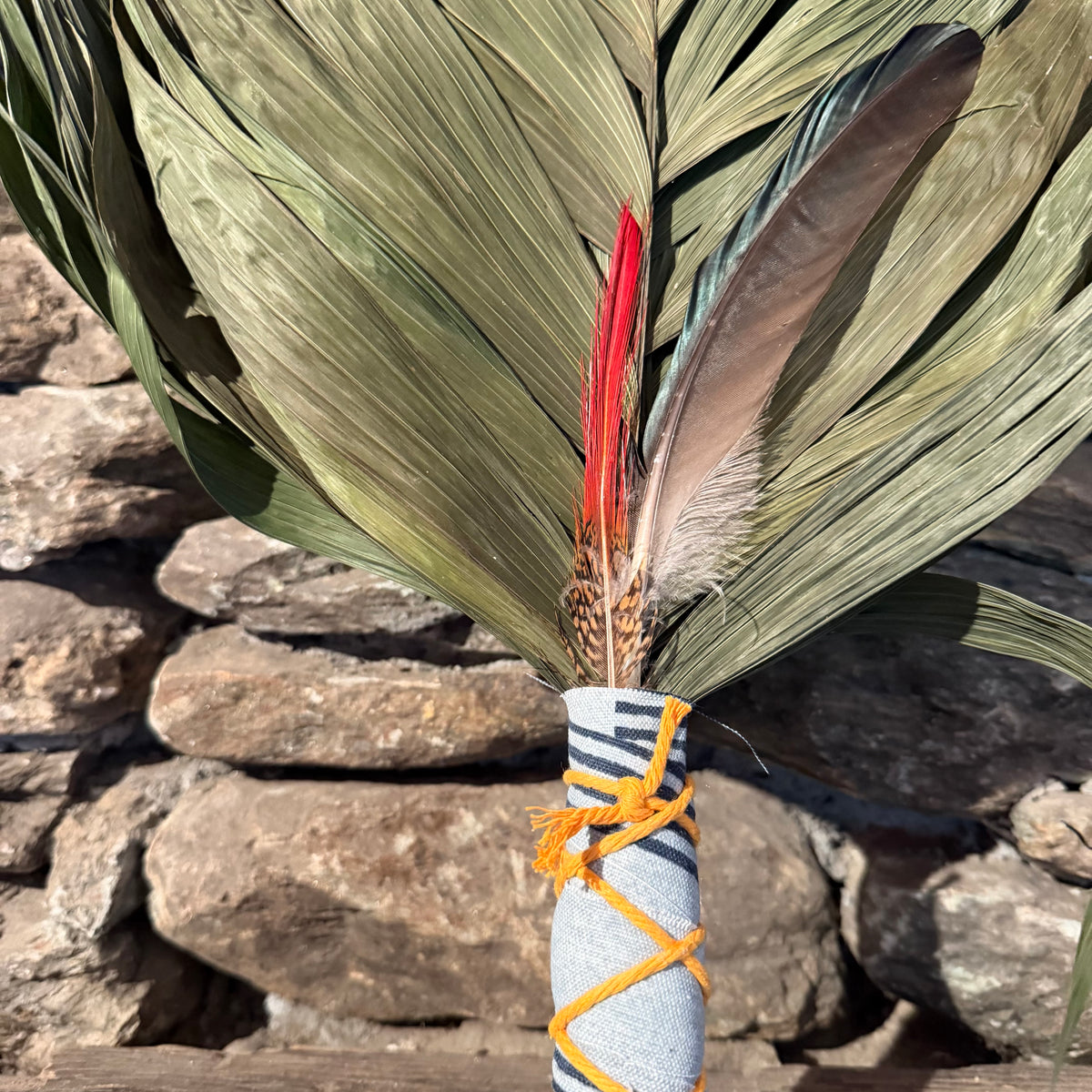 Commodore Palm Chakapa 25" Blue with Mustard Cord Chakapa