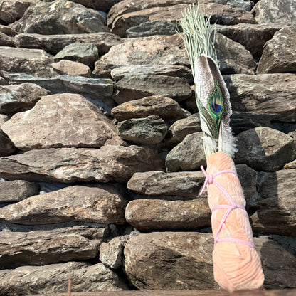 Bear Grass Chakapa 19" Peach with Pink Cord