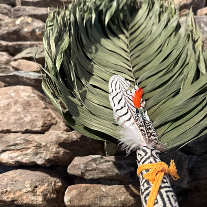 Commodire Palm Chakapa 25" Black & Grey with Mustard Cord