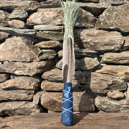 Bear Grass Chakapa 19" Blue with Light Blue Cord