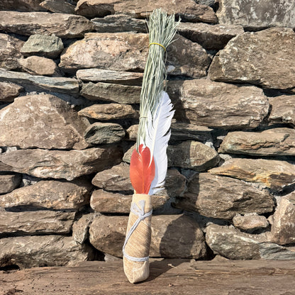 Bear Grass Chakapa 19" Tan with Grey Cord