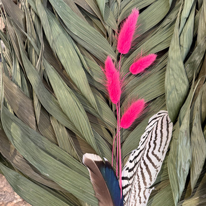 Commodore Palm Chakapa 25" With Duck and Pink Lagarus