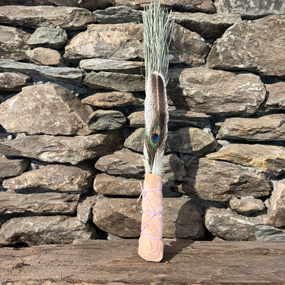Bear Grass Chakapa 19" Peach with Pink Cord