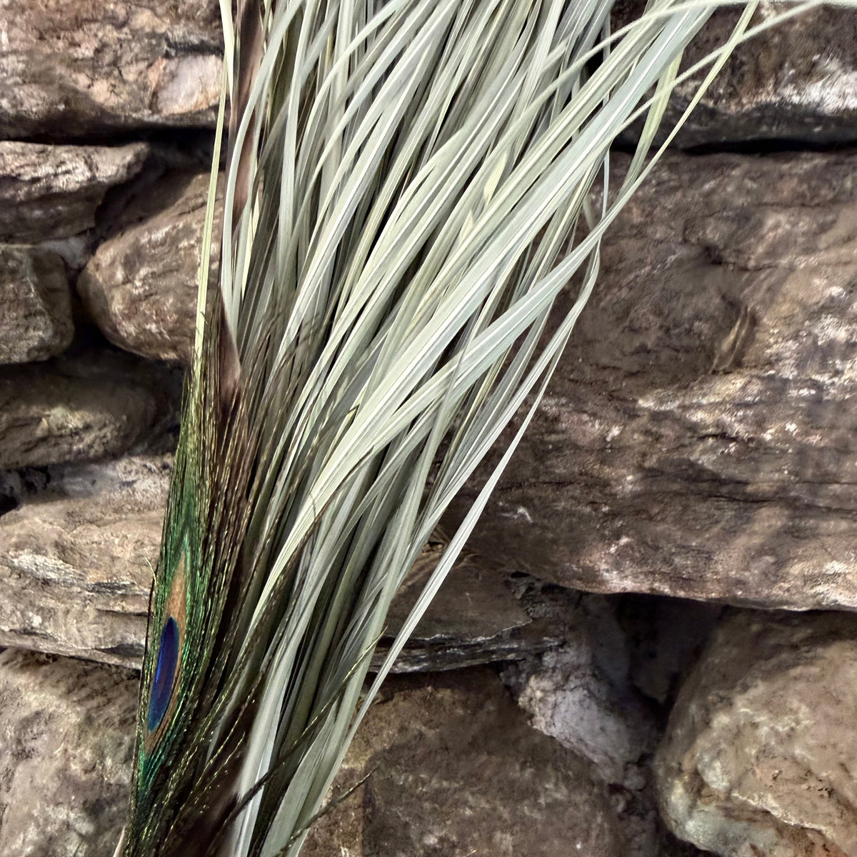 Bear Grass Chakapa 19" Blue & White with Yellow Cord