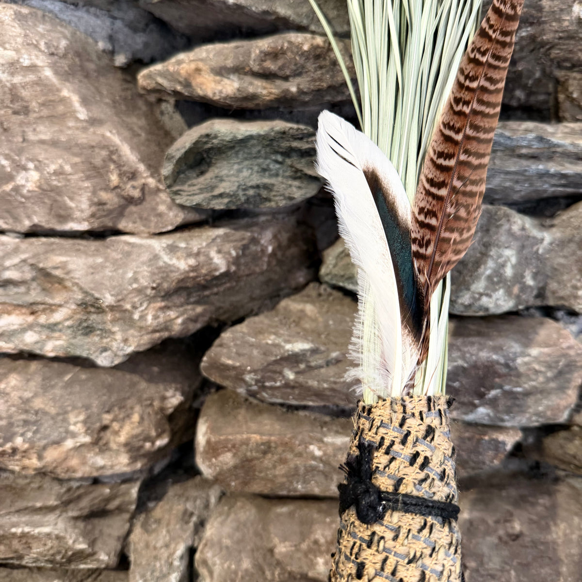 Bear Grass Chakapa 19" Multi-Colored with Black Cord