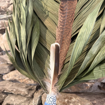 Commodore Palm Chakapa 25" White & Blue with Light Blue Cord