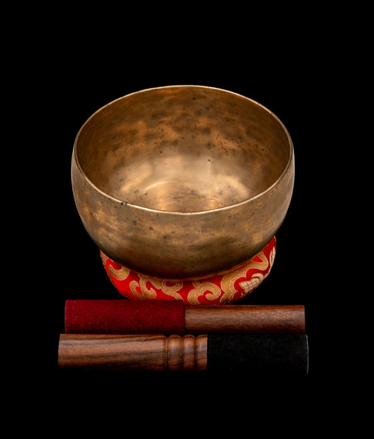 Antique High Wall Thadobati Singing Bowl G#3 205Hz 6 1/2" A16102