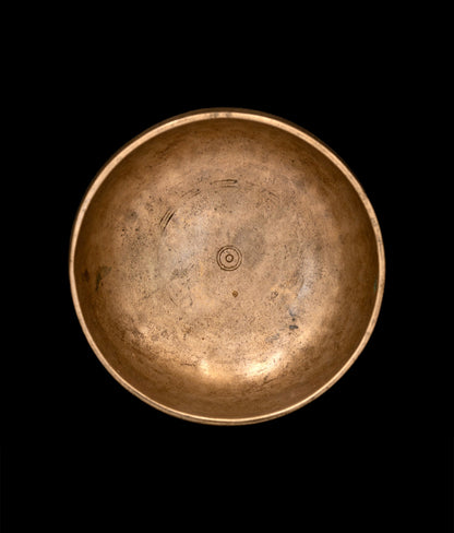 Antique Cup Thadobati Singing Bowl F4 356Hz 4.75" A16189