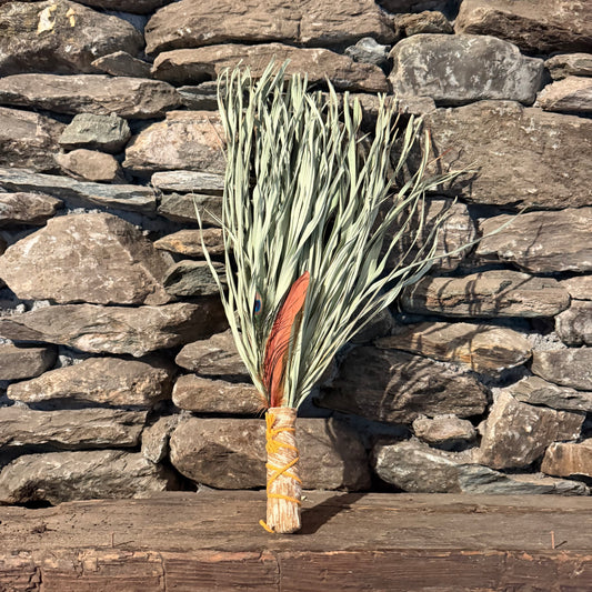 Fan Palm Chakapa 20" Tan with Mustard Cord Chakapa