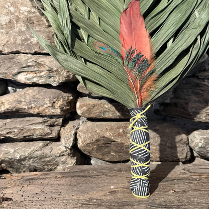 Commodire Palm Chakapa 25" Black & White with Yellow Cord