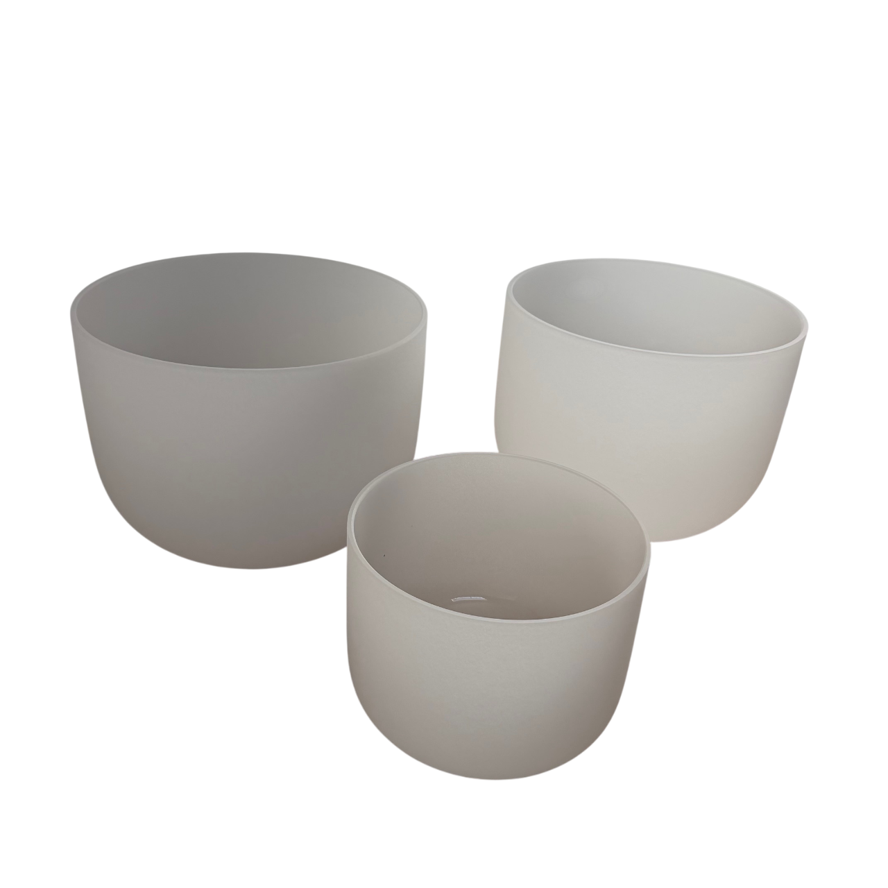 C-D-G Frosted Singing Bowl Triad Set with Bag