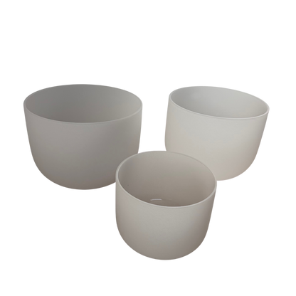 C-D-G Frosted Singing Bowl Triad Set with Bag
